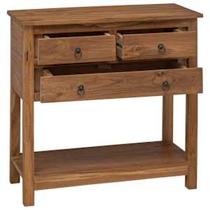 Servírovací skříň Přírodní 79 x 35 x 80 cm Pevné teakové dřevo - obrázek 2