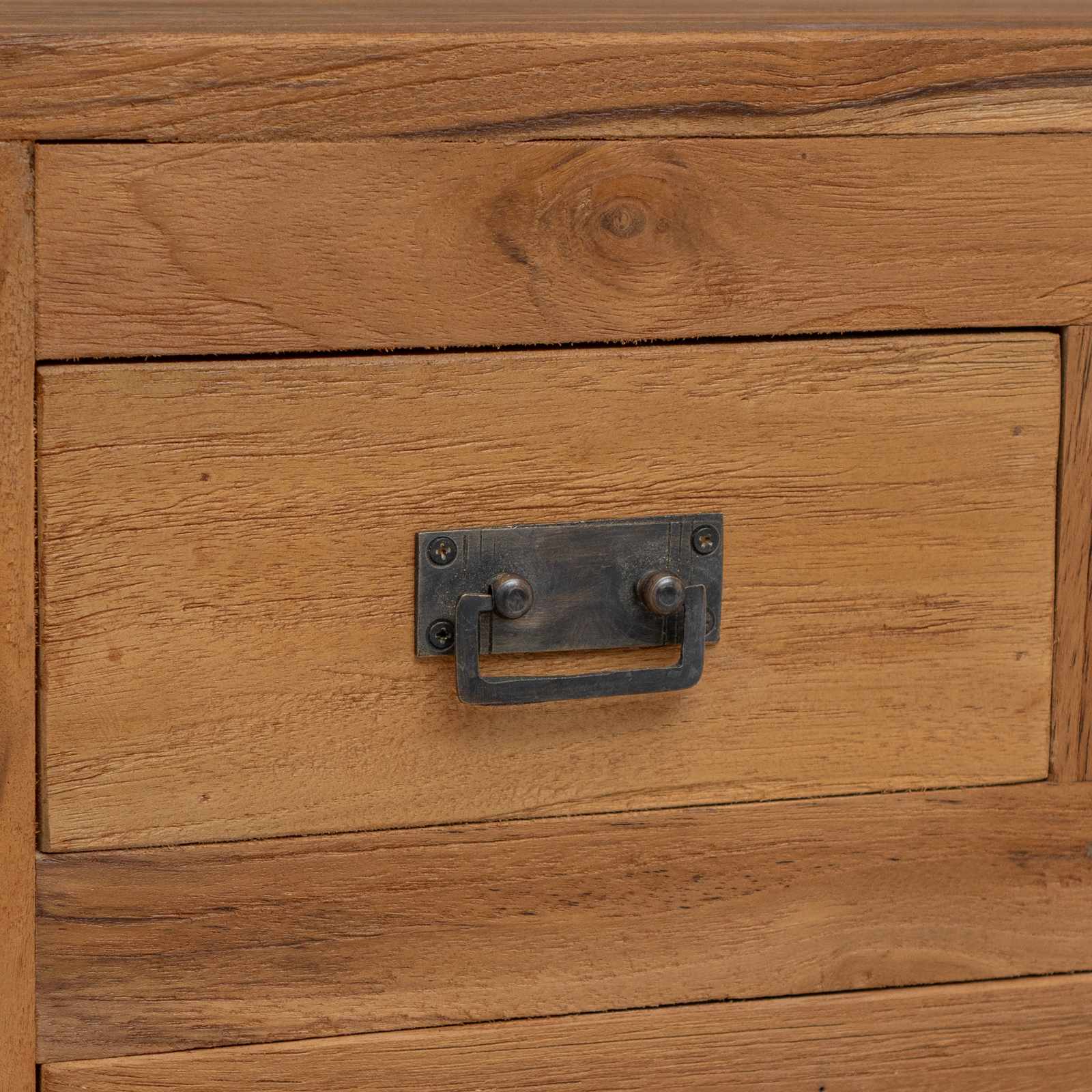 Dressoir Naturel 110 x 35 x 75,5 cm Massief Teakhout image 6
