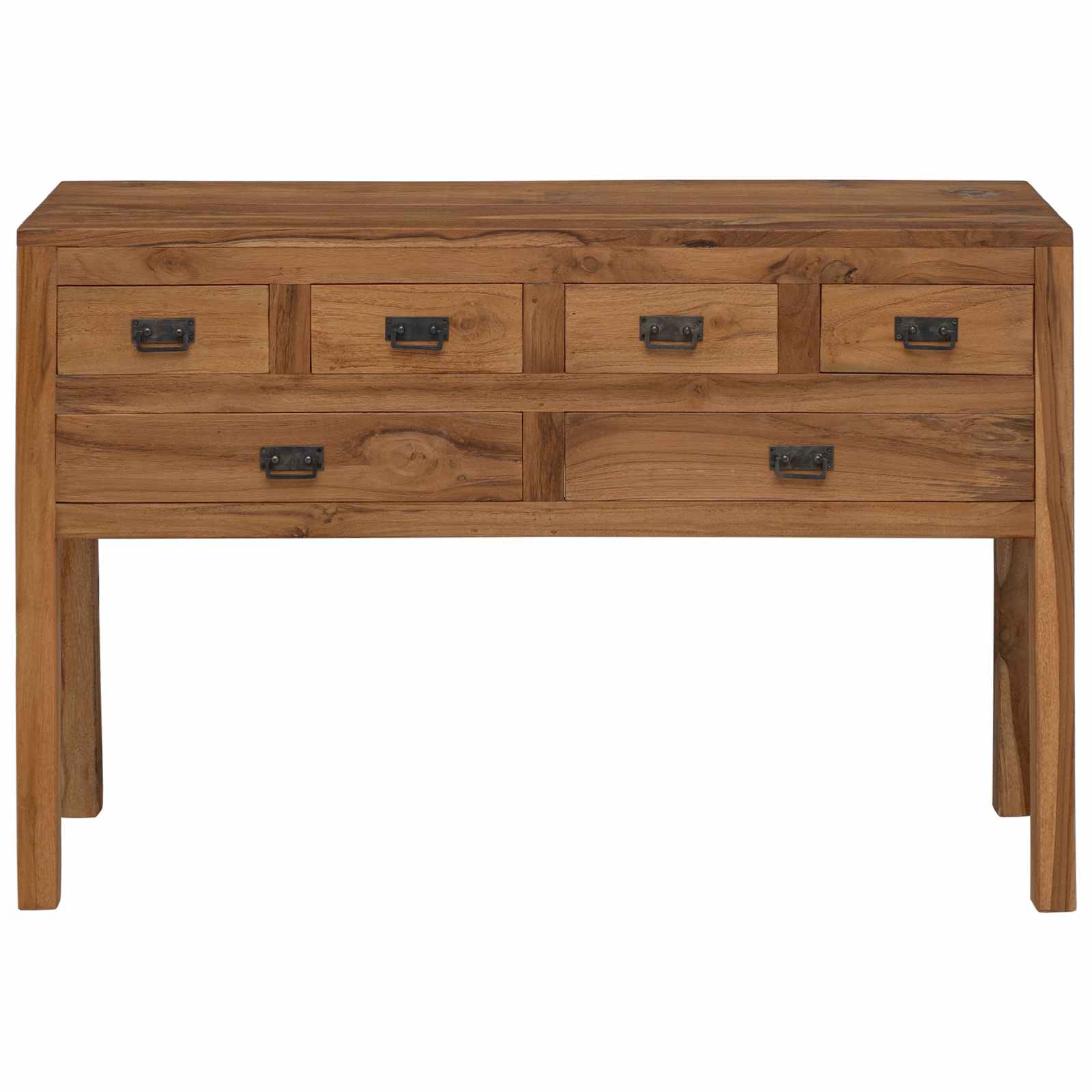Dressoir Naturel 110 x 35 x 75,5 cm Massief Teakhout image 3