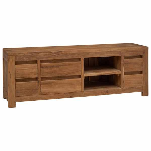vidaXL Telerikapp 110 x 30 x 40 cm Naturaalne Tugev teakpuit