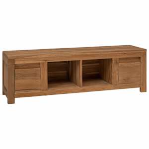 vidaXL Telerikapp 110 x 30 x 35 cm Naturaalne Tugev teakpuit