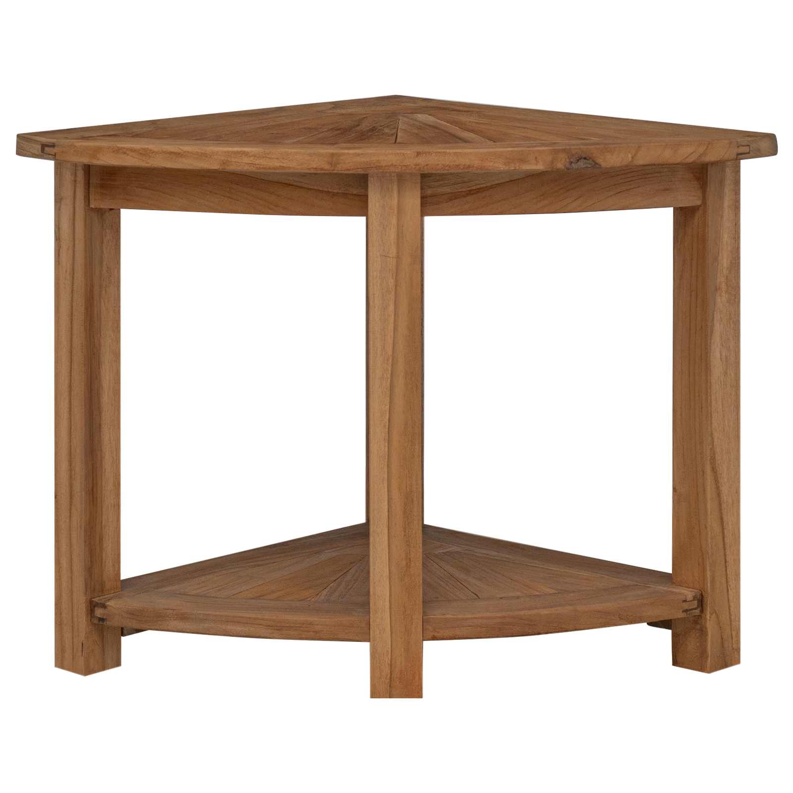 Badkamer Bijzettafel Naturel 45 x 45 x 46 cm Massief Teakhout image 3