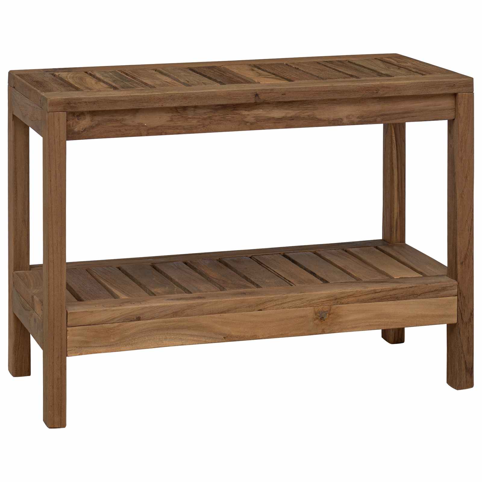 Badkamer Zijtafel Naturel 60 x 30 x 45 cm Massief Teakhout image 2
