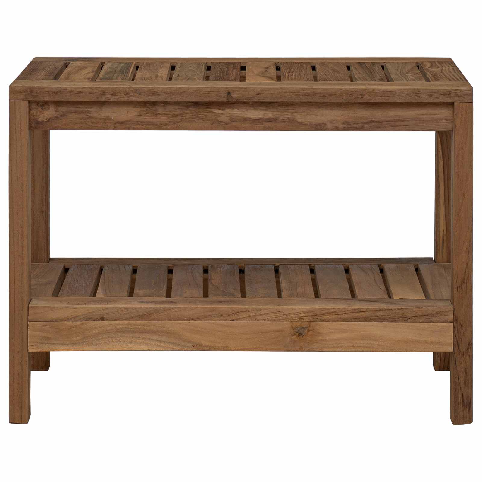 Badkamer Zijtafel Naturel 60 x 30 x 45 cm Massief Teakhout image 3