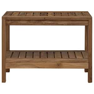 Koupelnová Boční Stolek s úložištěm Přírodní 60 x 30 x 45 cm - obrázek 3