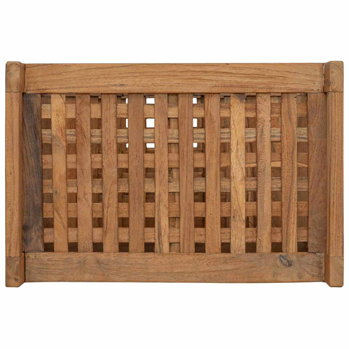 Badeværelseshylde Naturfarvet 45 x 30 x 71 cm Massiv Teaktræ - Billede 5