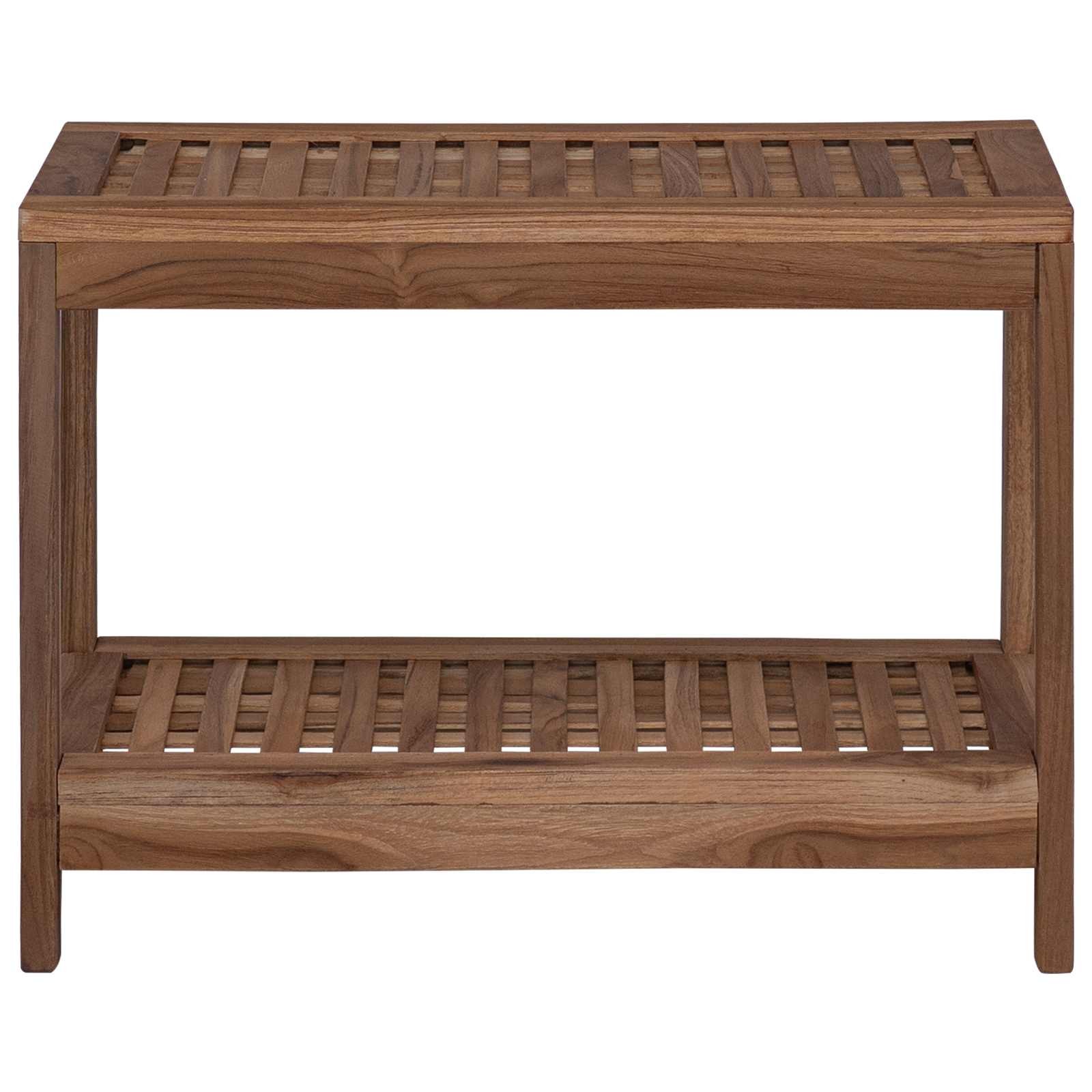 Badkamer Bijzettafel Naturel 60 x 30 x 45 cm Massief Teakhout image 3
