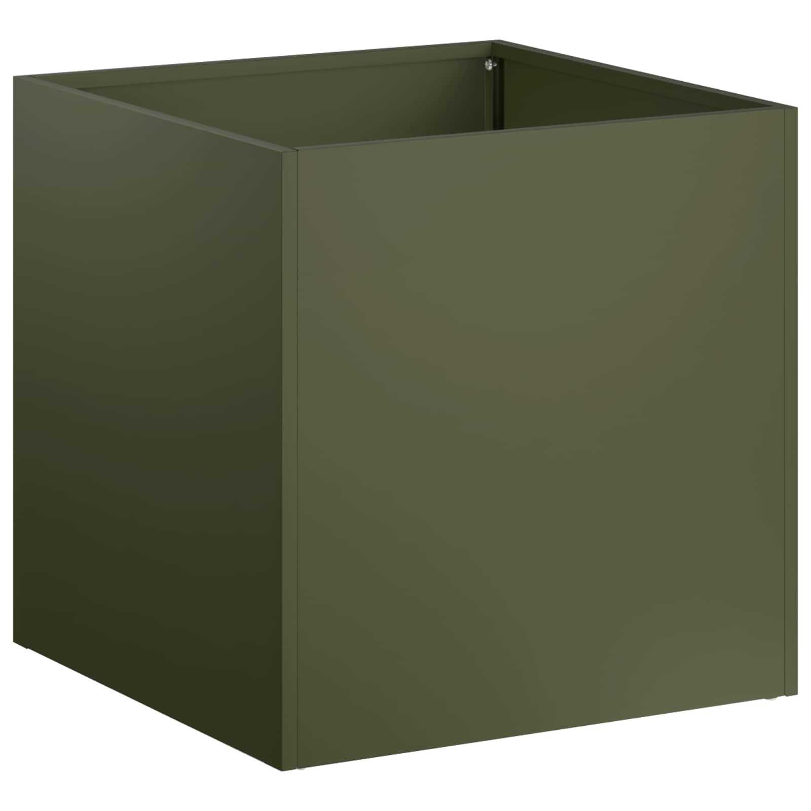 Plantenbak Olijfgroen 20 x 20 x 20 cm Koudgewalst staal image 2