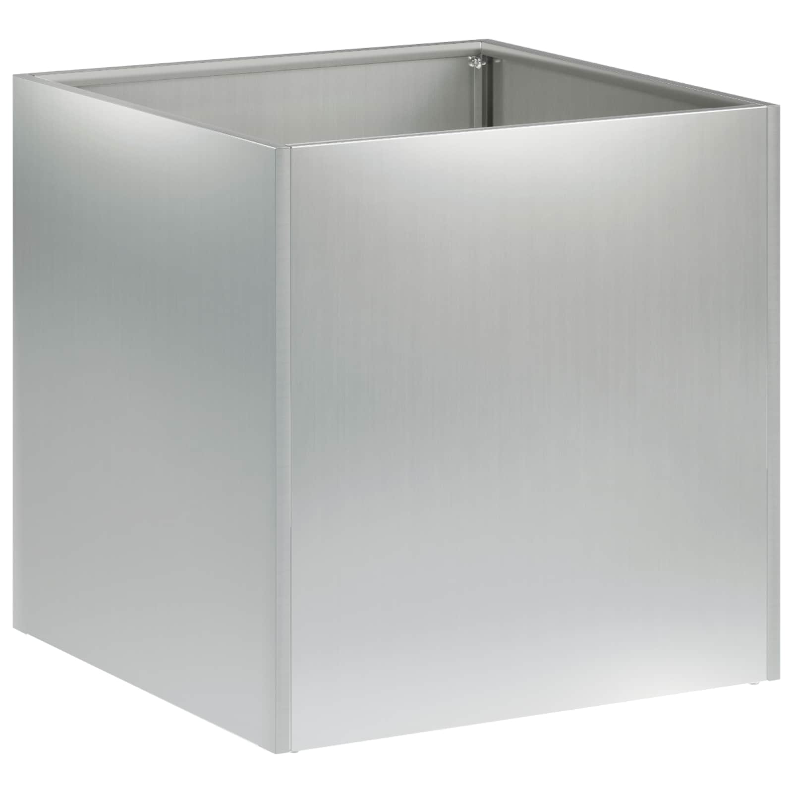 Tuin Bloempot zilver 45 x 45 x 45 cm Gegalvaniseerd staal image 2