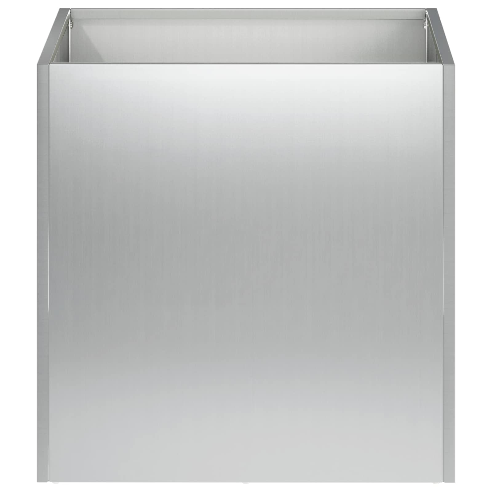 Tuin Bloempot 2 st zilver 45 x 45 x 45 cm Gegalvaniseerd staal image 4