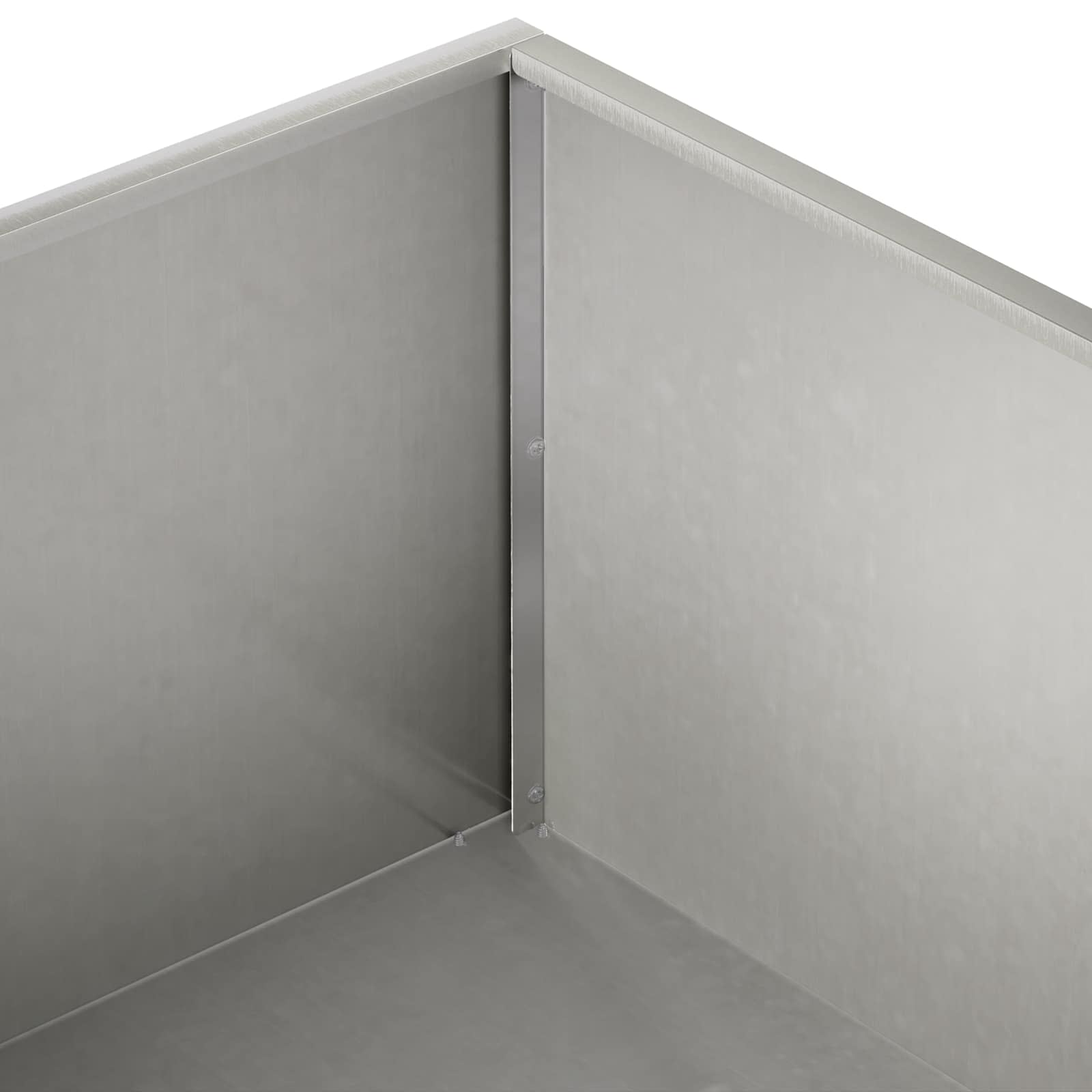 Plantenbak zilver 60 x 60 x 20 cm Roestvrij staal image 5
