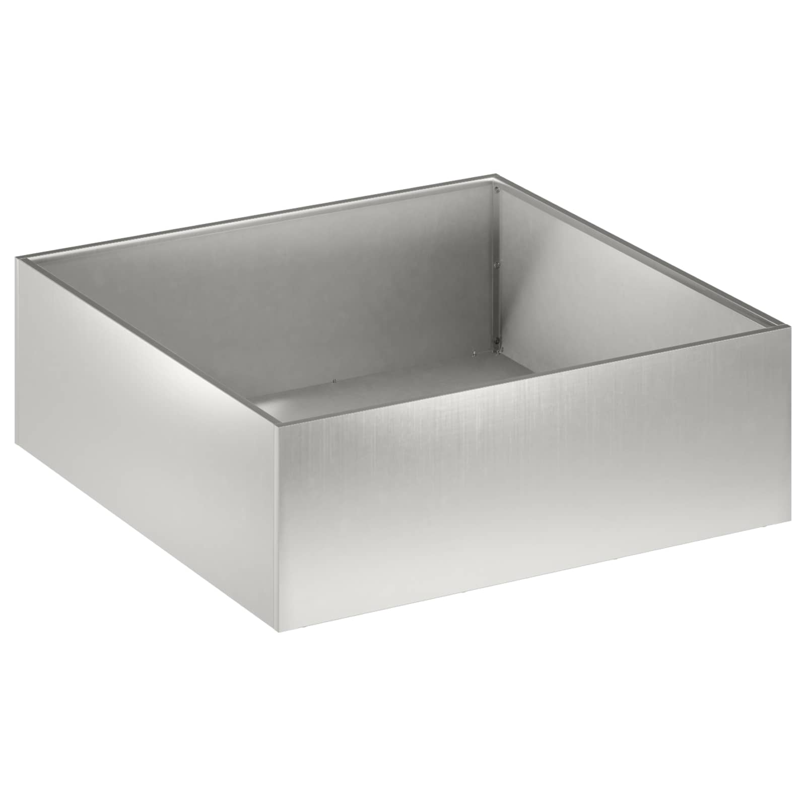 Plantenbak zilver 60 x 60 x 20 cm Roestvrij staal image 2