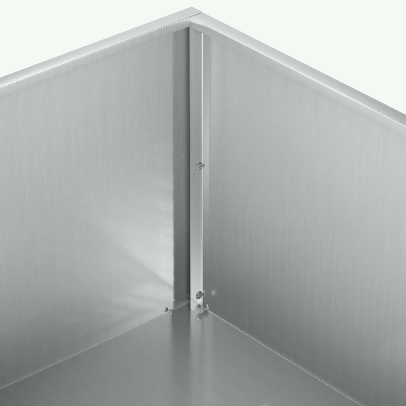 Plantenbak zilver 60 x 60 x 20 cm Gegalvaniseerd staal image 5