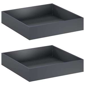 vidaXL Aia istutuspot 2 tk Antratsiit 80 x 80 x 20 cm
