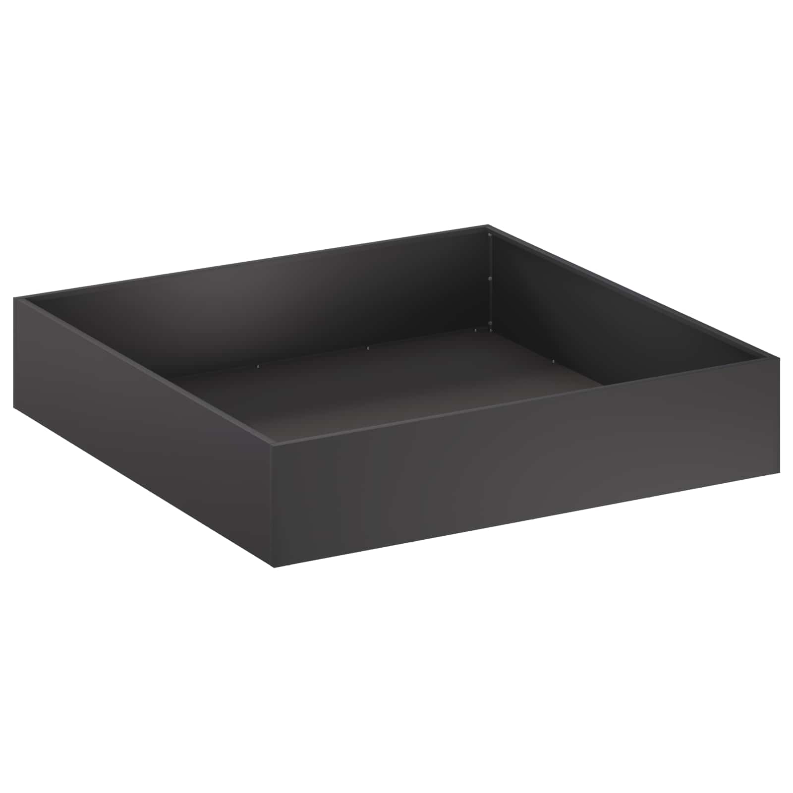 Plantenbak 2 st Zwart 100 x 100 x 20 cm Koudgewalst staal image 3