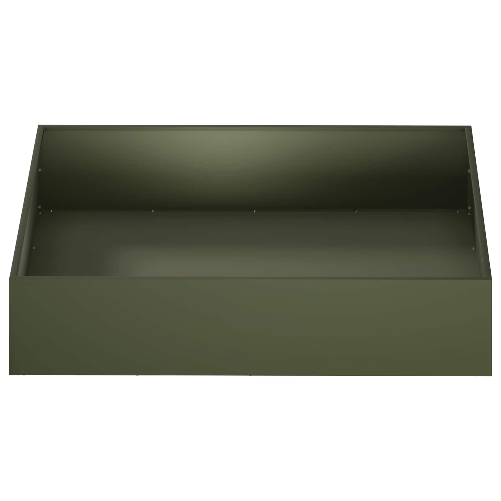 Plantenbak 2 st Olijfgroen 100 x 100 x 20 cm Koudgewalst staal image 4