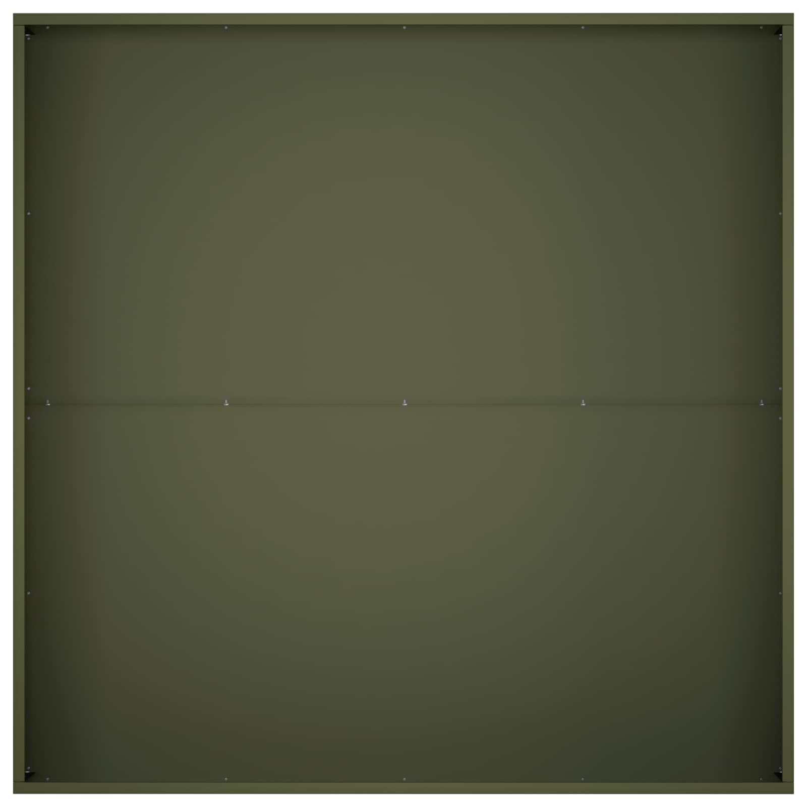 Plantenbak 2 st Olijfgroen 100 x 100 x 20 cm Koudgewalst staal image 5