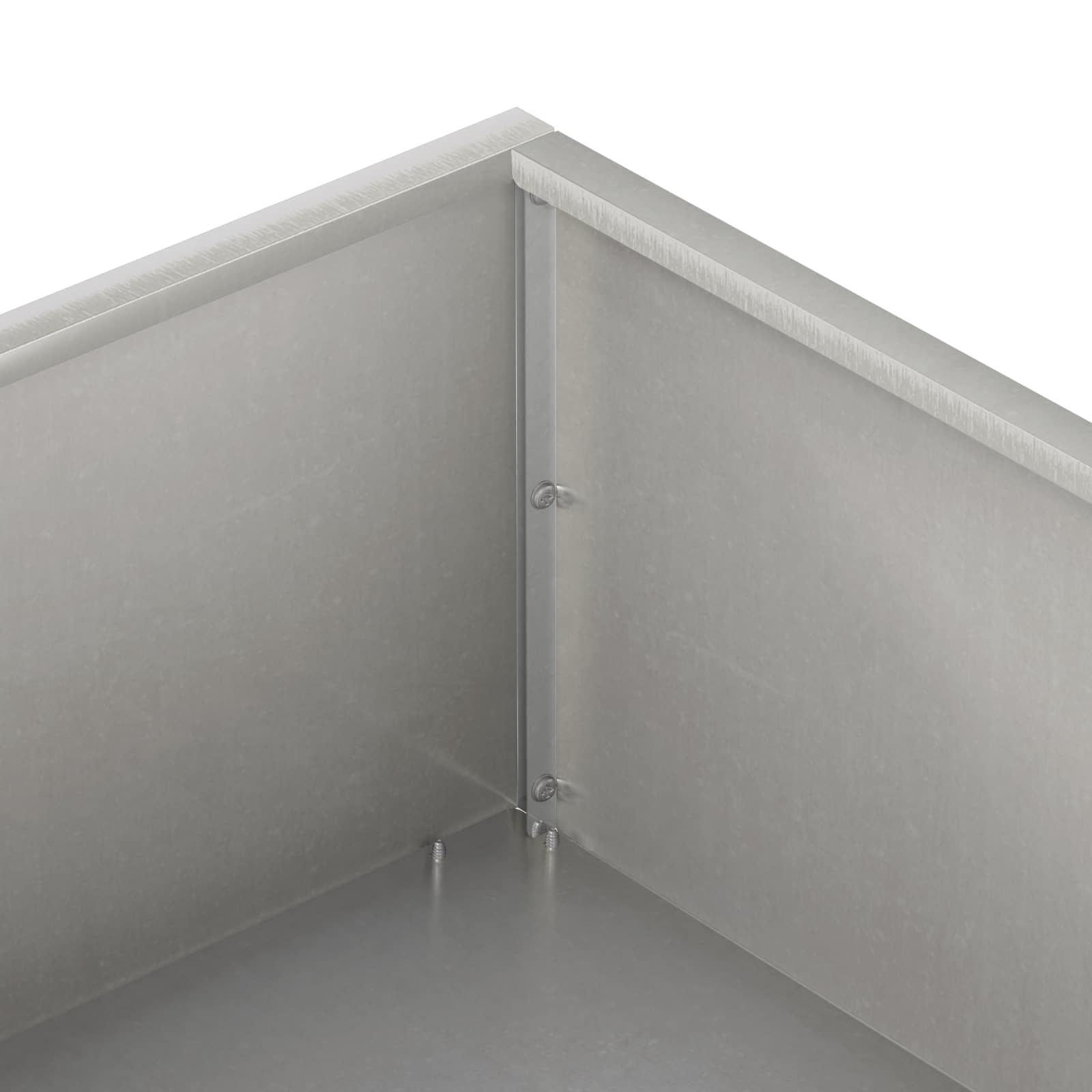 Plantenbak zilver 100 x 100 x 20 cm Roestvrij staal image 5