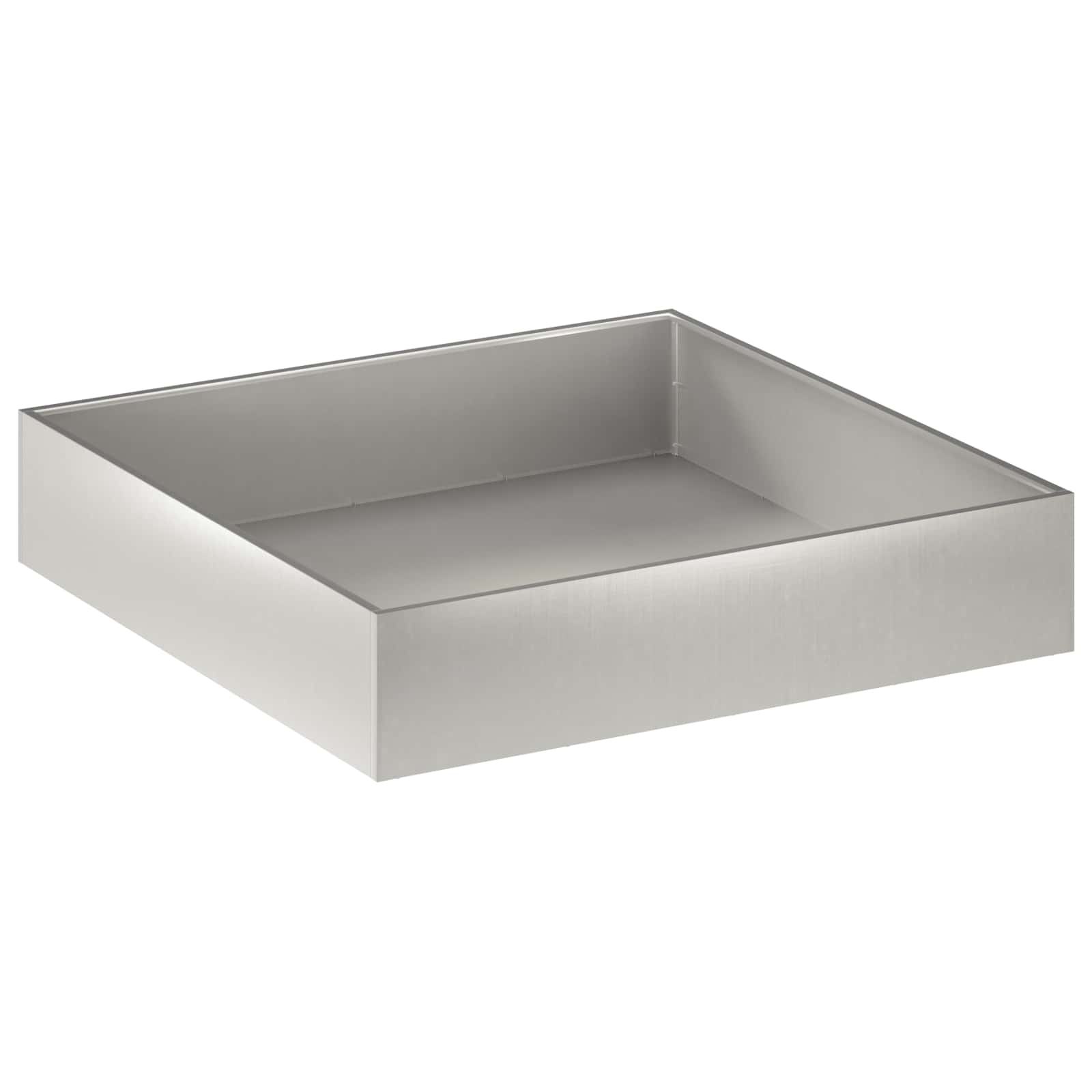 Plantenbak 2 st zilver 100 x 100 x 20 cm Roestvrij staal image 3