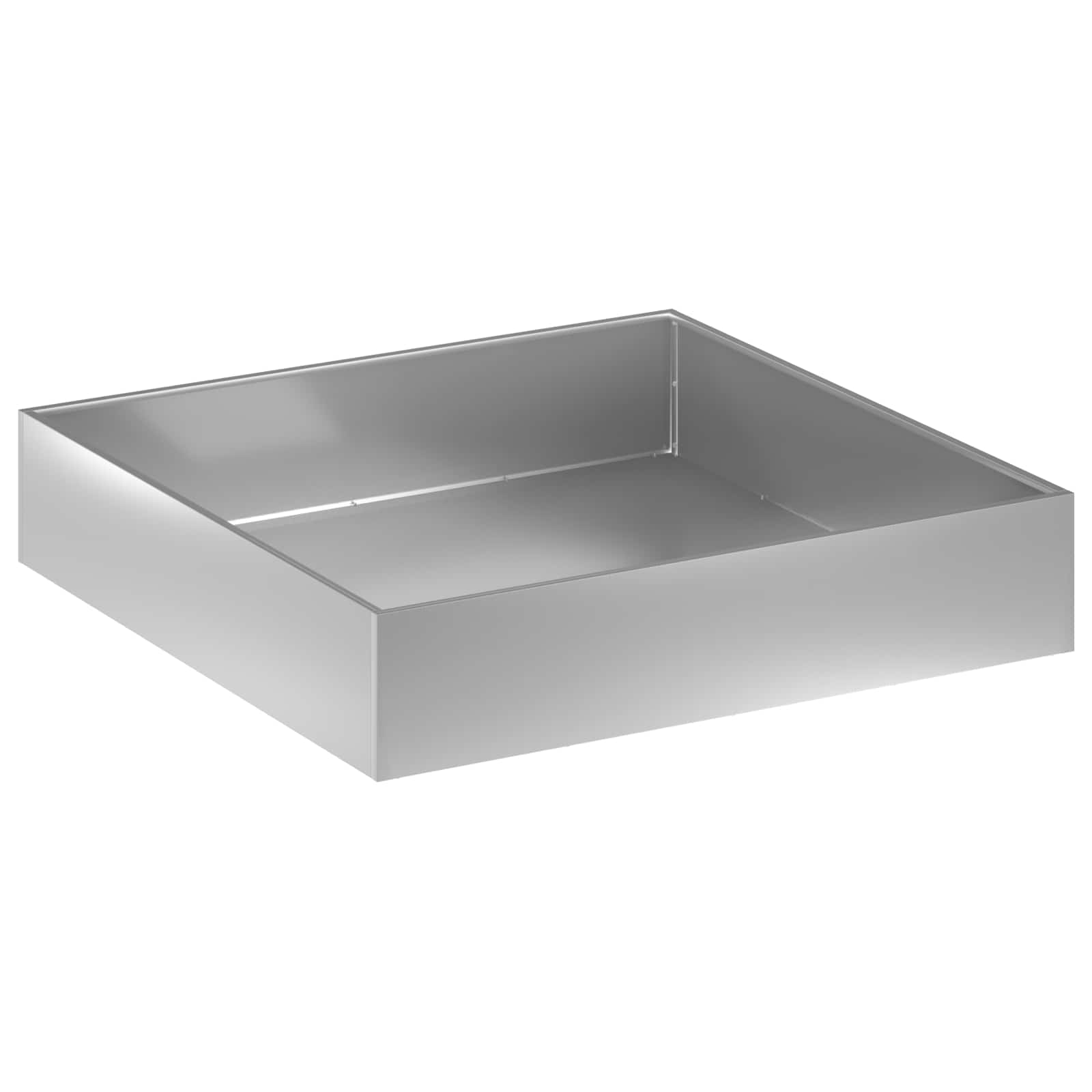 Plantenbak zilver 100 x 100 x 20 cm Gegalvaniseerd staal image 2