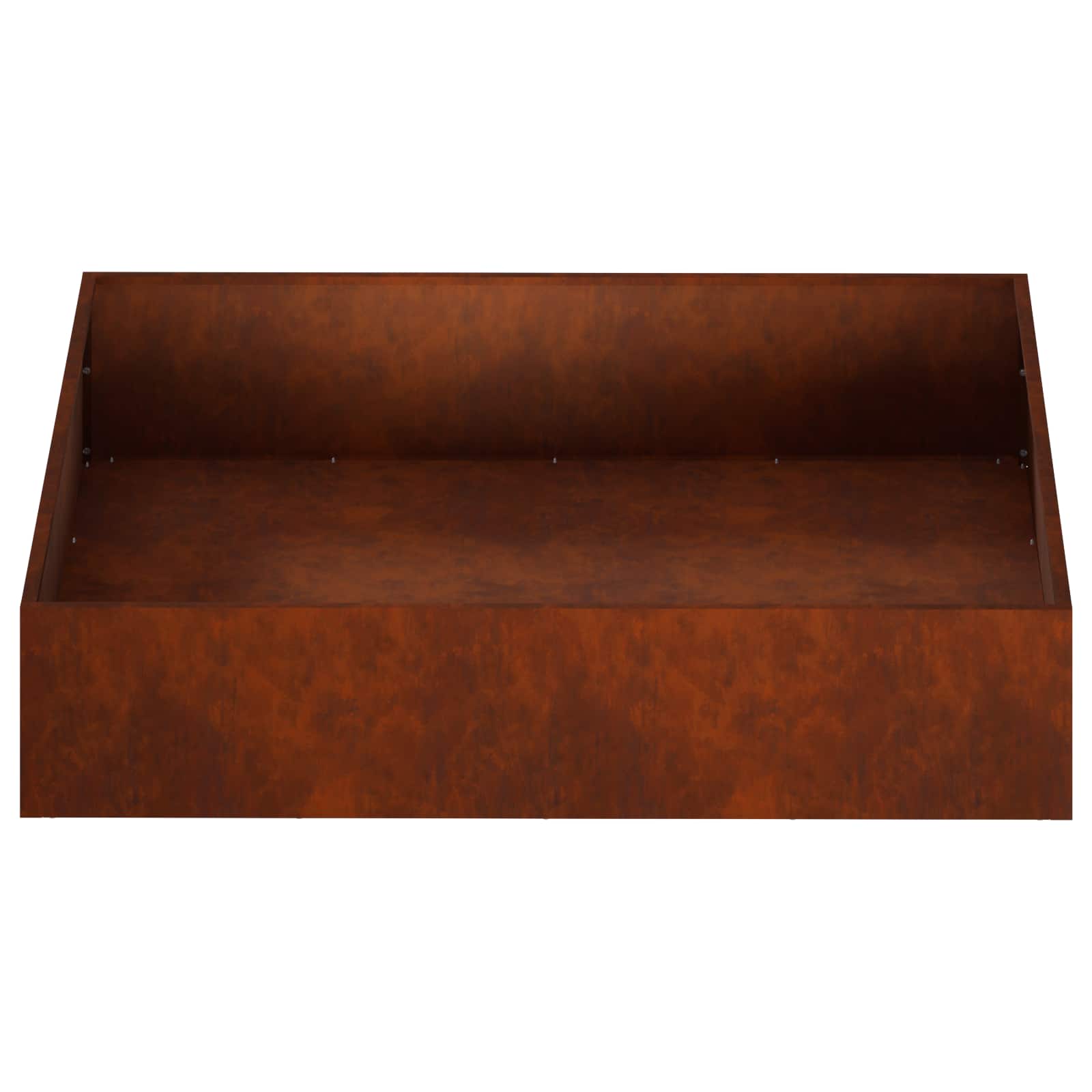 Plantenbak 2 st Roestkleurig 100 x 100 x 20 cm weervast staal image 5