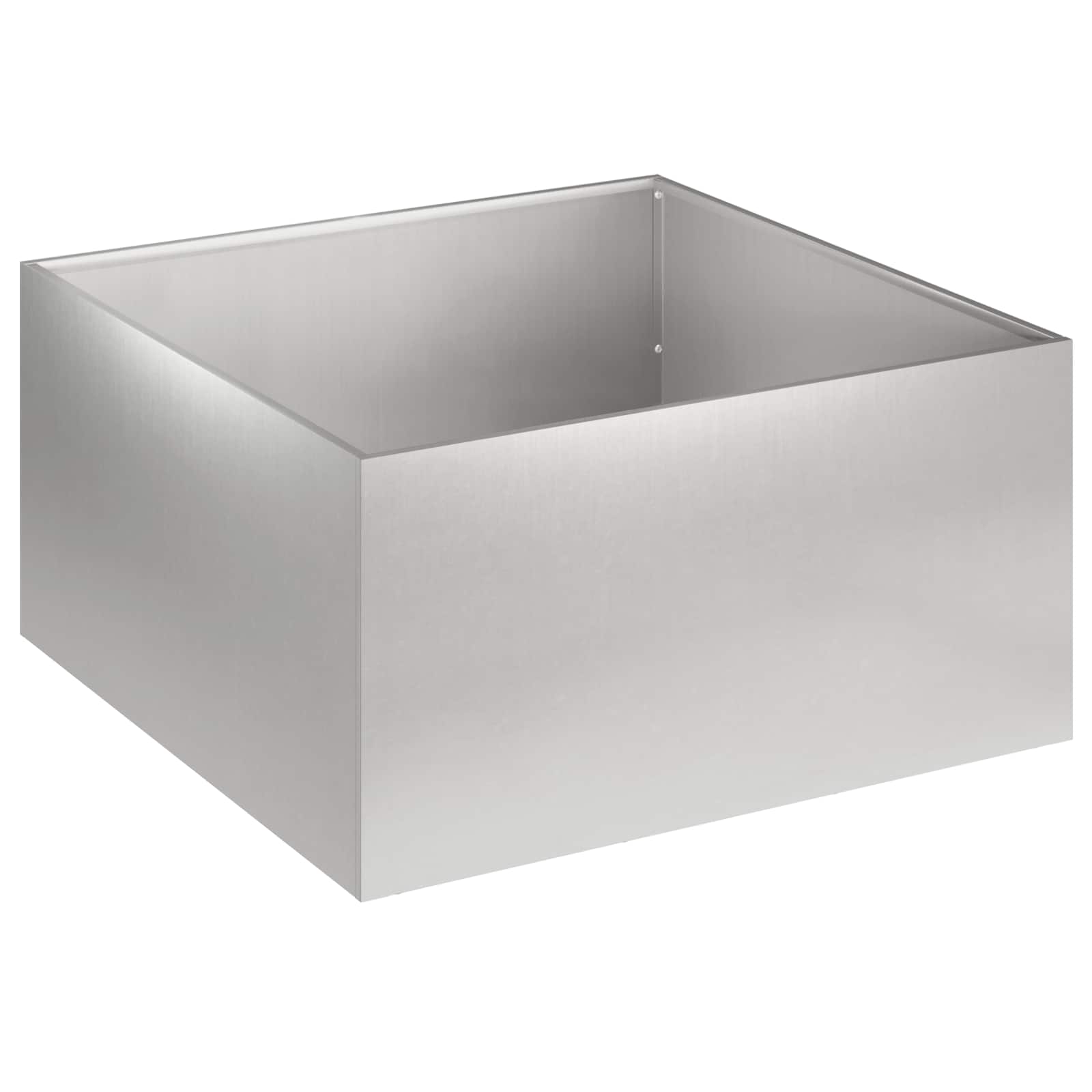 Plantenbak zilver 40 x 40 x 30 cm Roestvrij staal image 2