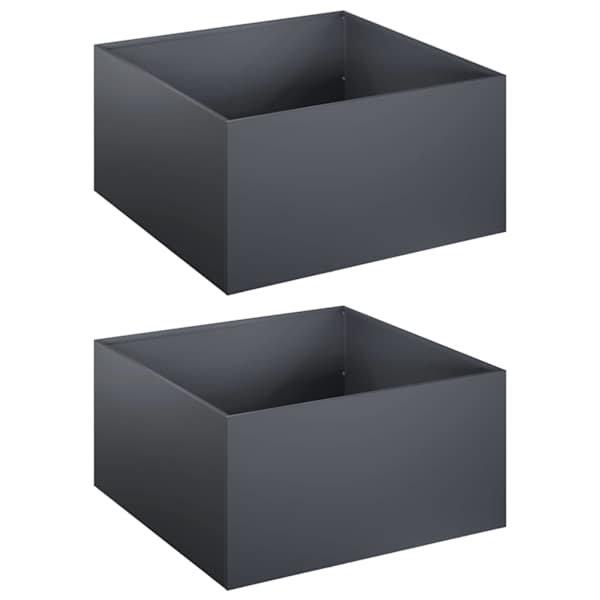 vidaXL Aia istutuspot 2 tk Antratsiit 60 x 60 x 30 cm