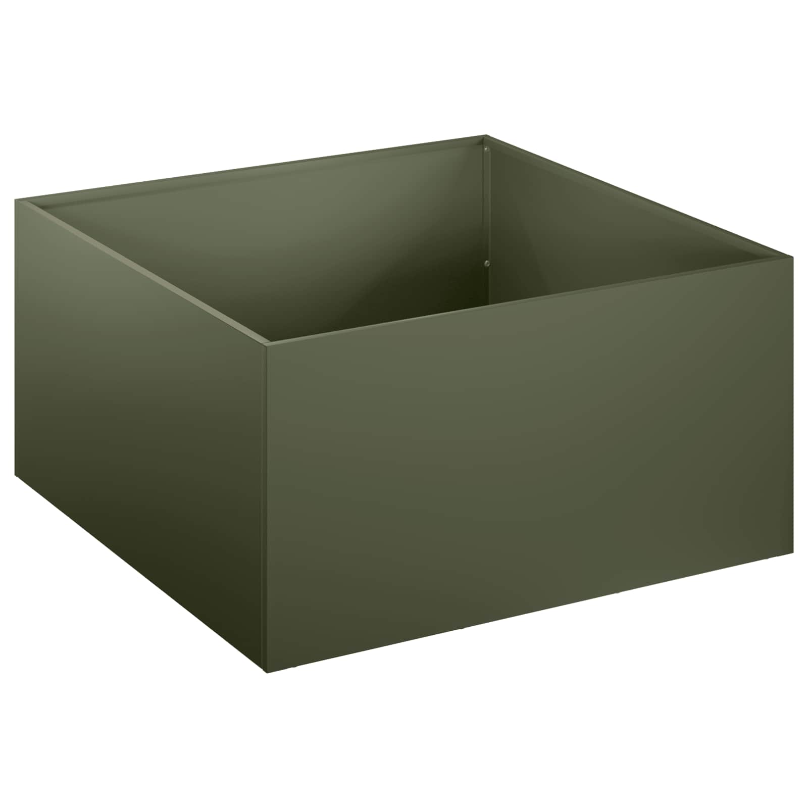 Градинска саксия 2 бр. Маслиненозелено 60 x 60 x 30 cm — изображение 3