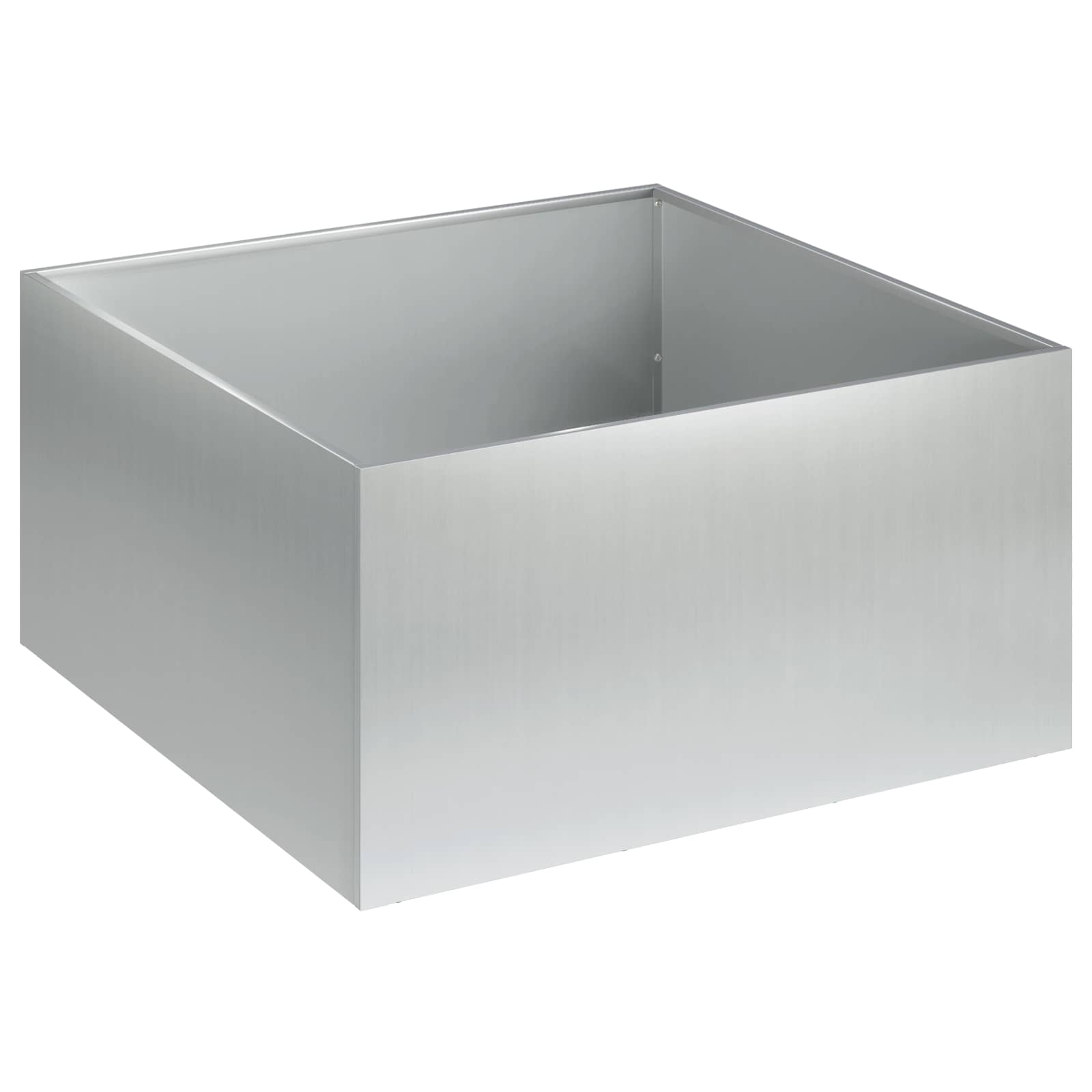 Plantenbak 2 st zilver 60 x 60 x 30 cm Gegalvaniseerd staal image 3