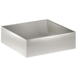 vidaXL Aia istutuspot H&otilde;bedane 80 x 80 x 30 cm Roostevaba teras