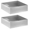vidaXL Aia istutuspot 2 tk H&otilde;bedane 80 x 80 x 30 cm Tsingitud teras