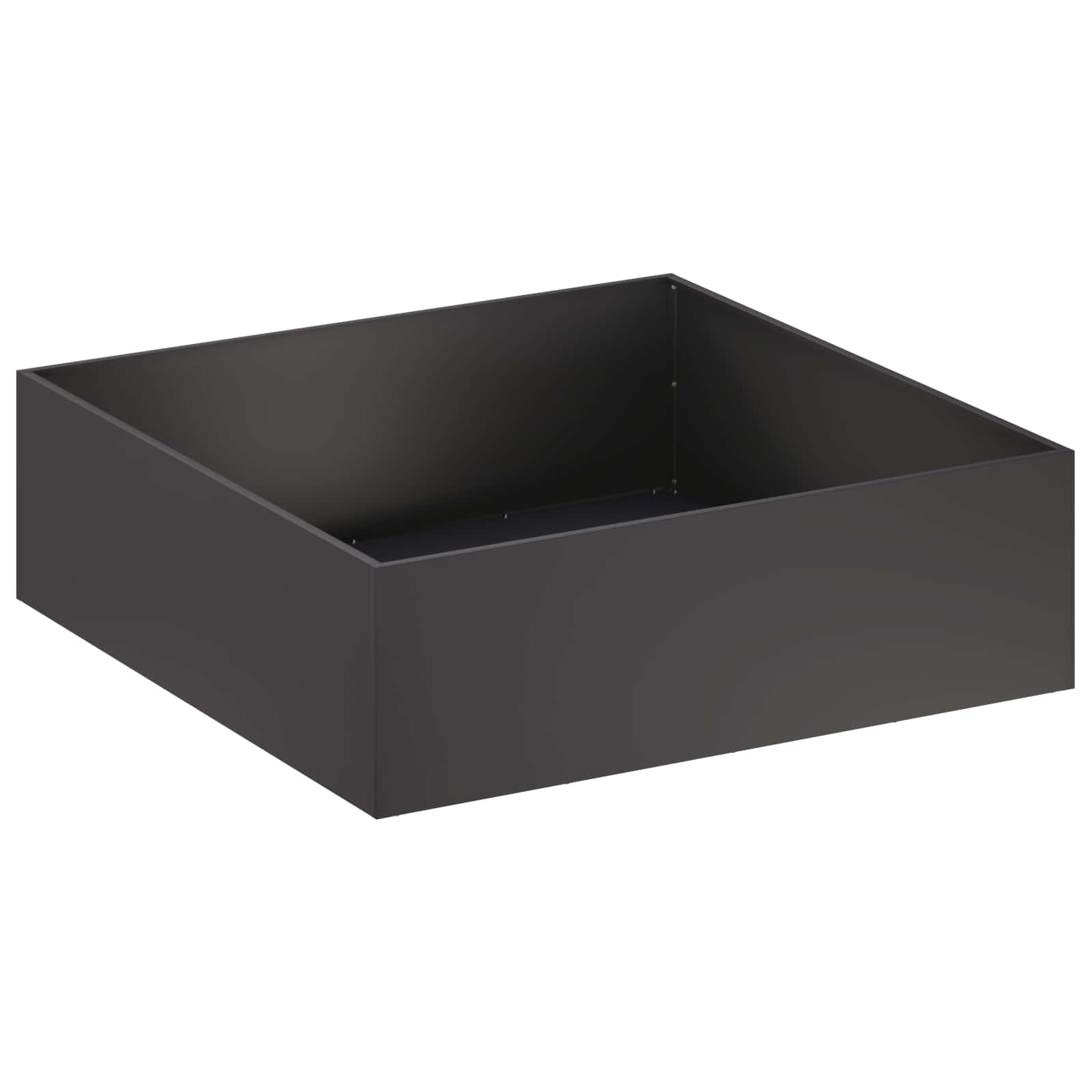 Plantenbak Zwart 100 x 100 x 30 cm Koudgewalst staal image 2