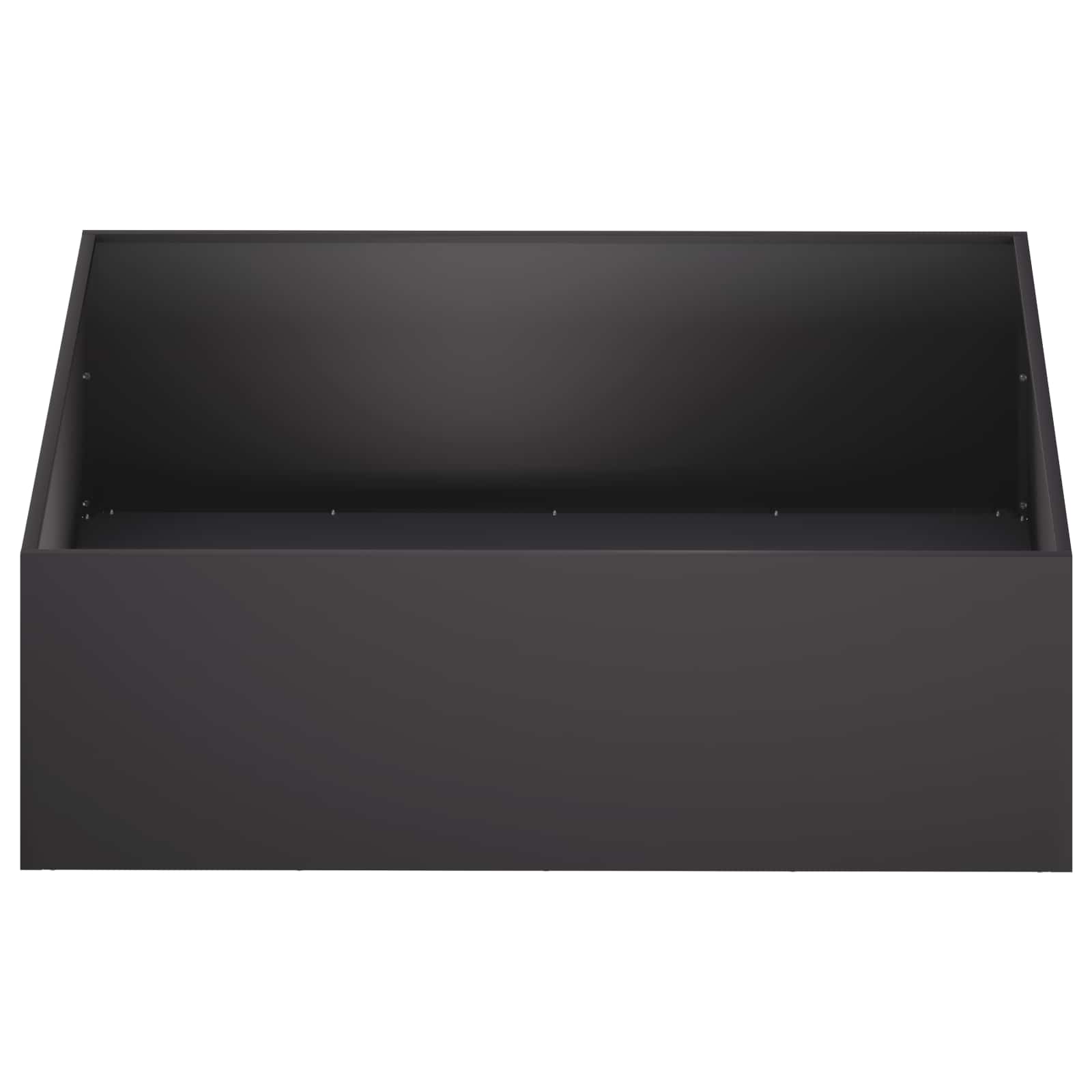 Plantenbak 2 st Zwart 100 x 100 x 30 cm Koudgewalst staal image 4