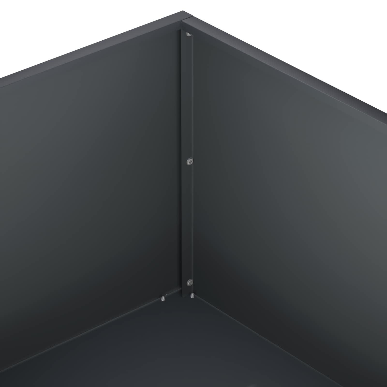 Plantenbak Antraciet 100 x 100 x 30 cm Koudgewalst staal image 5