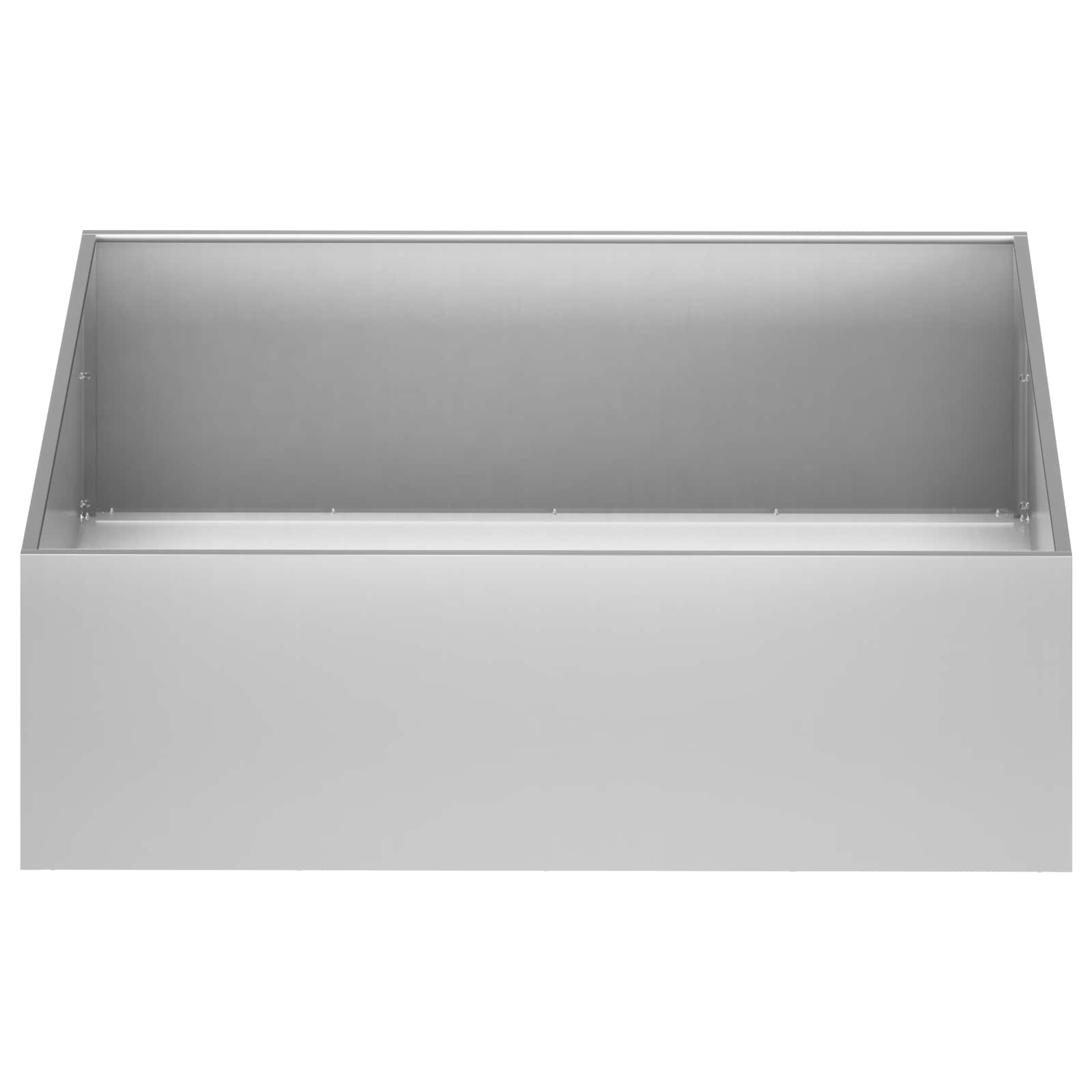 Plantenbak 2 st zilver 100 x 100 x 30 cm Gegalvaniseerd staal image 4