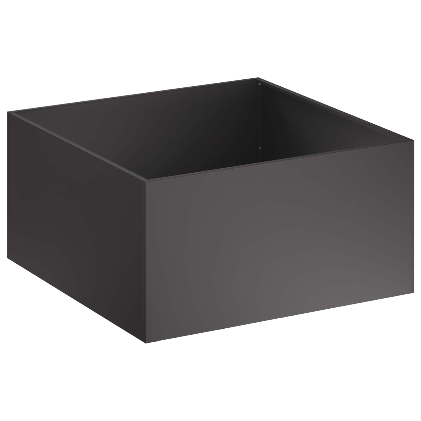Plantenbak 2 st Zwart 60 x 60 x 40 cm Koudgewalst staal image 3