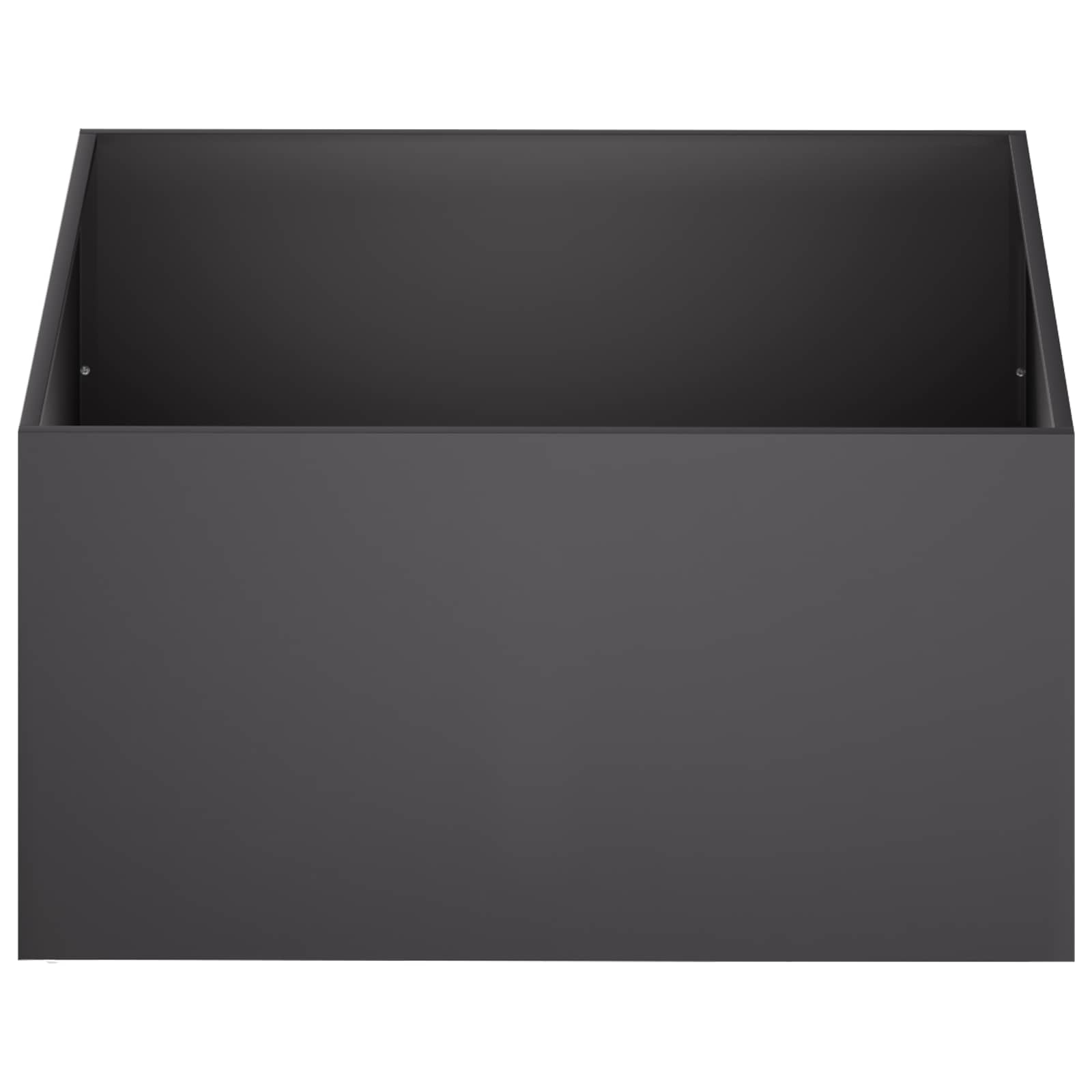 Plantenbak 2 st Zwart 60 x 60 x 40 cm Koudgewalst staal image 4