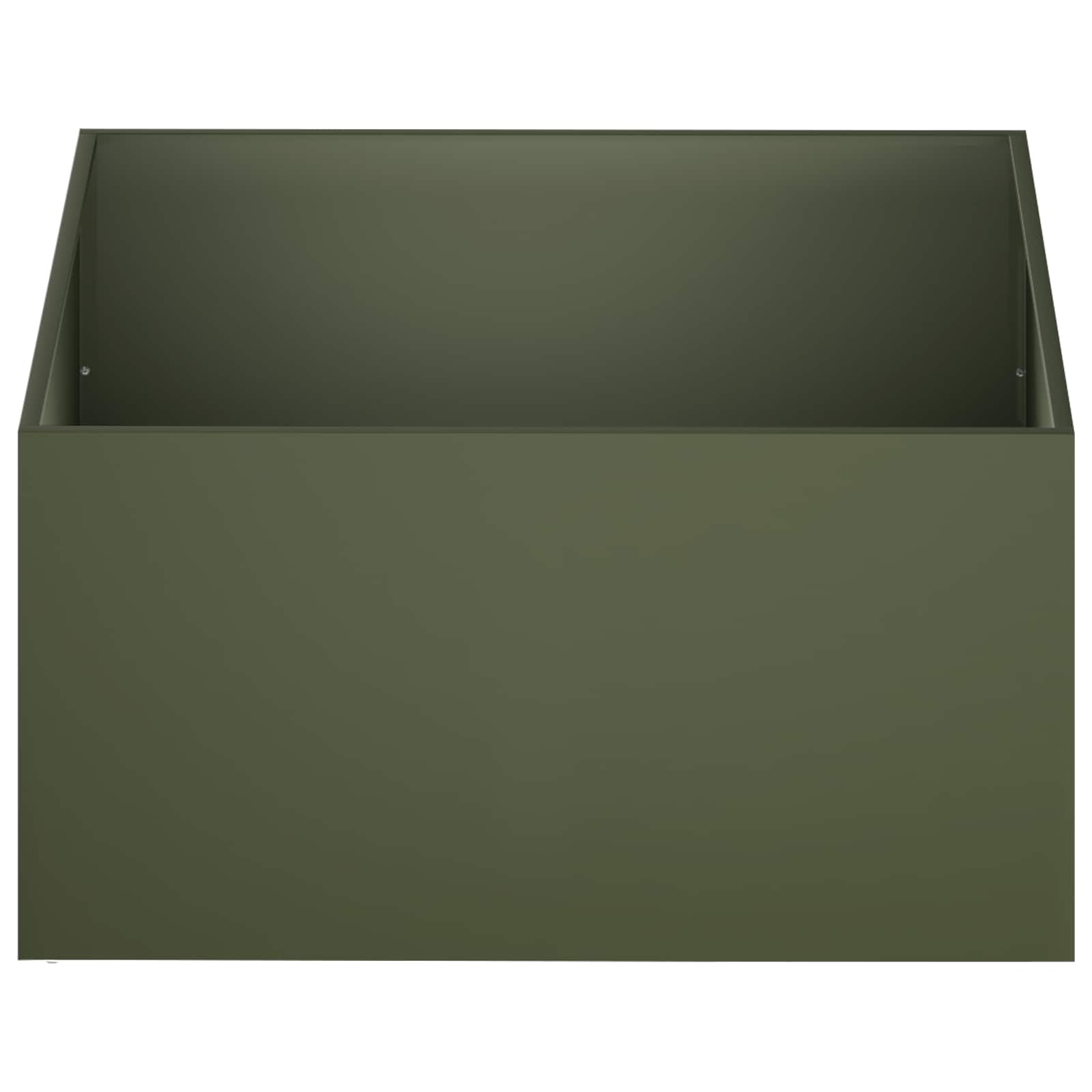 Plantenbak Olijfgroen 60 x 60 x 40 cm Koudgewalst staal image 3