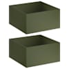 vidaXL Aia istutuspot 2 tk Oliiviroheline 60 x 60 x 40 cm