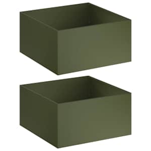 vidaXL Aia istutuspot 2 tk Oliiviroheline 60 x 60 x 40 cm
