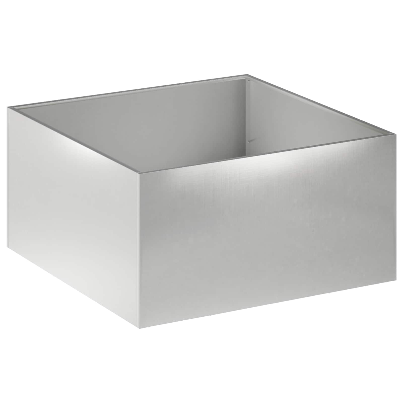 Tuin Bloempot 2 st zilver 60 x 60 x 40 cm Roestvrij staal image 3