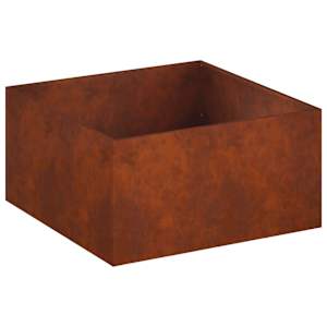 vidaXL Aia istutuspot Rooste 60 x 60 x 40 cm Ilmastikukindel teras