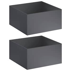 vidaXL Aia istutuspot 2 tk Antratsiit 80 x 80 x 40 cm