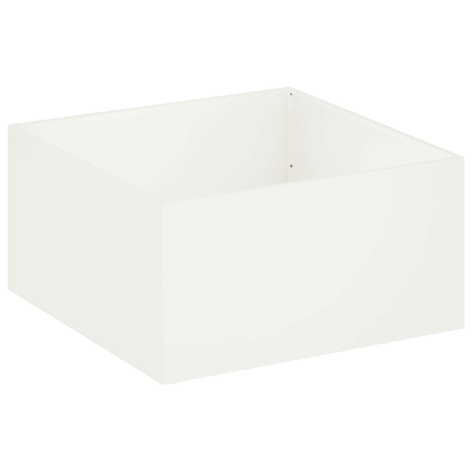 Plantenbak Wit 100 x 100 x 40 cm Koudgewalst staal image 2