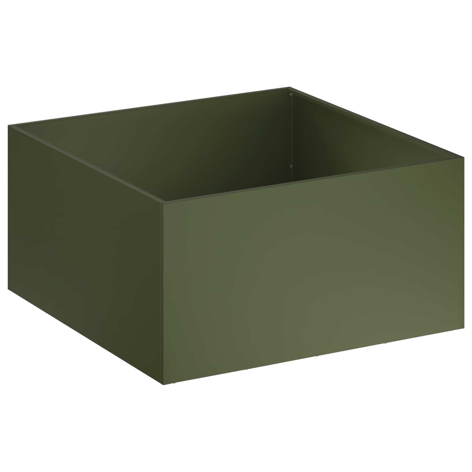 Plantenbak Olijfgroen 100 x 100 x 40 cm Koudgewalst staal image 2