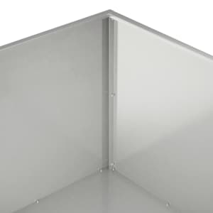 Zahradní pěstebník 2 ks Stříbrná 100 x 100 x 40 cm - obrázek 6