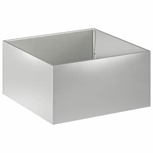 vidaXL Aia istutuspot H&otilde;bedane 100 x 100 x 40 cm Tsingitud teras