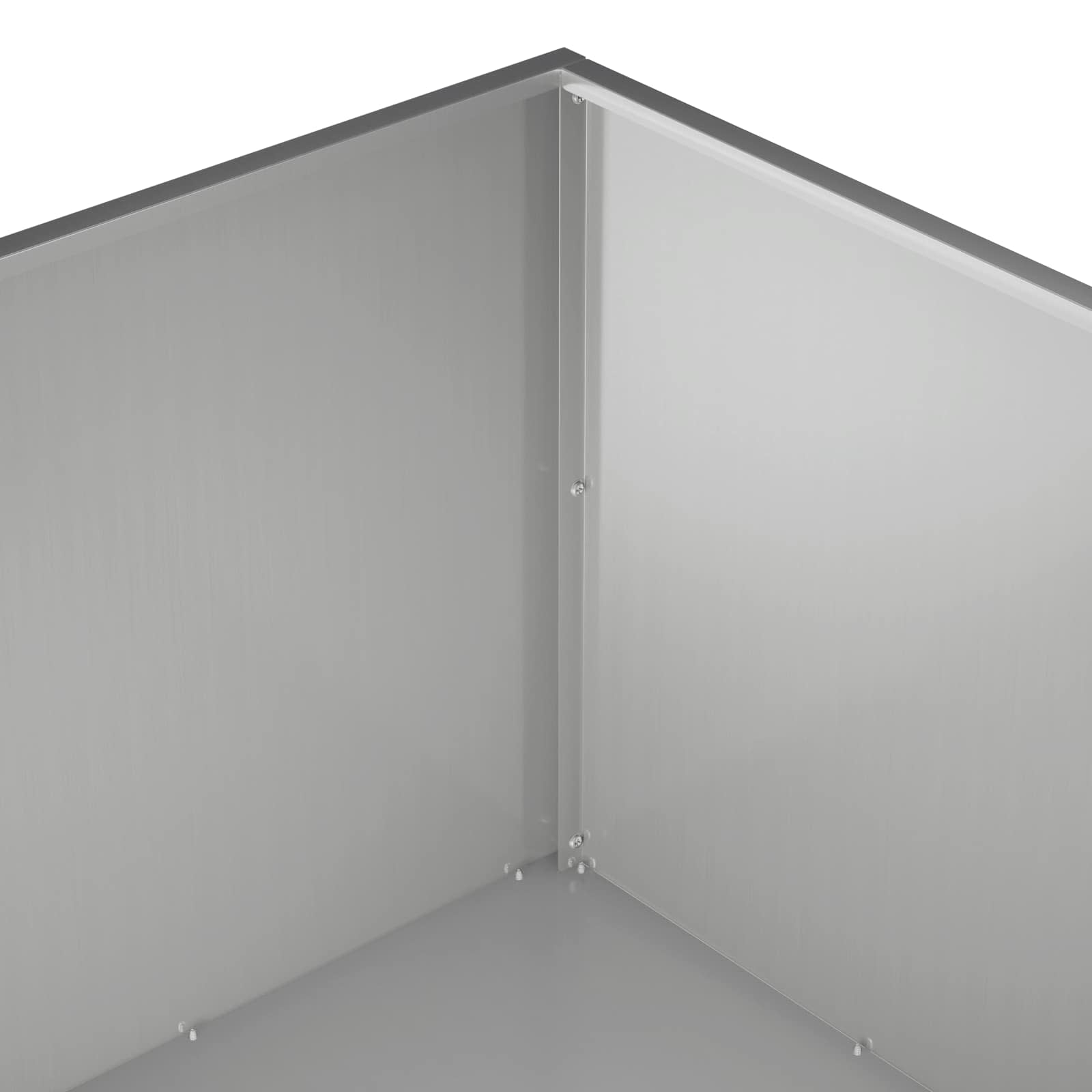 Tuin Bloempot 2 st zilver 100 x 100 x 40 cm image 6