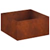 vidaXL Aia istutuspot Rooste 100 x 100 x 40 cm Ilmastikukindel teras