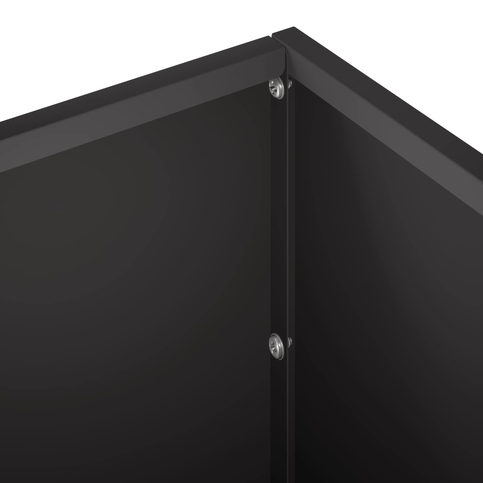 Plantenbak Zwart 40 x 20 x 20 cm Koudgewalst staal image 5